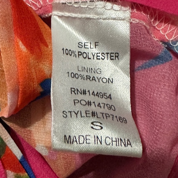 203 LUXXEL | NWT $59 Floral Tie Front Sheer Blouse (size S) - Picture 3 of 12